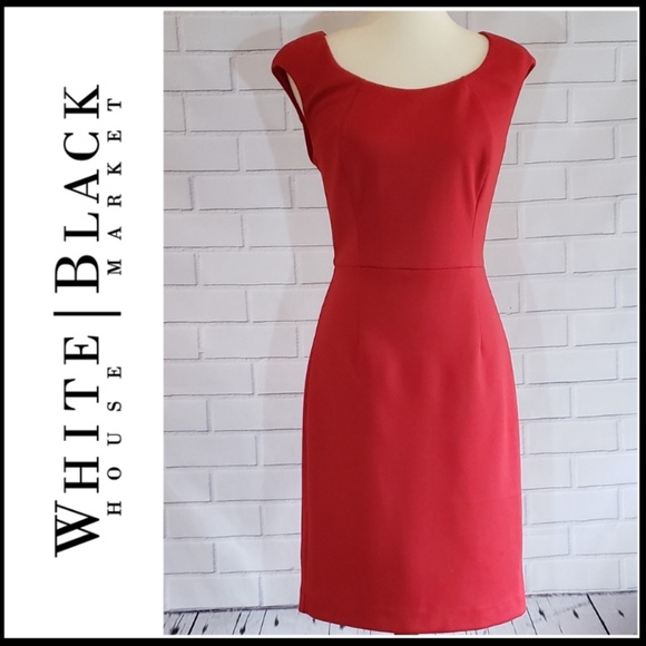 White House Black Market Dresses & Skirts - NWT WHITE HOUSE BLACK MARKET Red Sheath Dress